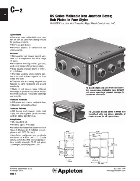 malleable iron junction boxes|appleton rs series junction boxes.